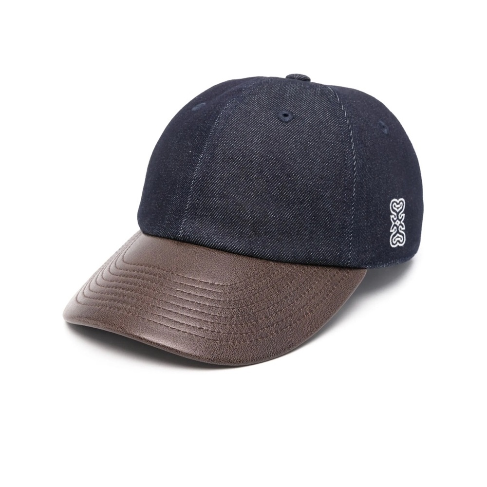Sandro leather denim hat NWT